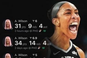 FMVP实至名归！阿贾-威尔逊总决赛场均28.5分11.8板4助 G3献绝杀