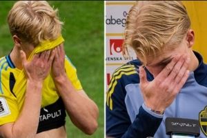 瑞典两大前锋做饼被吐！贝里瓦尔赛后自责：这球该进的，我负全责